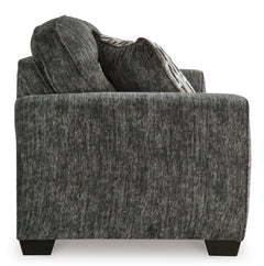 Gunmetal Upholstered Seating, sofa side view - 4