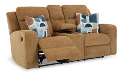 Honey Manual Reclining Seating, console loveseat reclined angle - 7