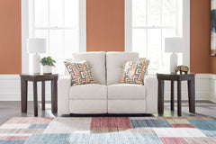 Stone Fabric Reclining Seating, loveseat room setting; tables and room accessories excluded - 10