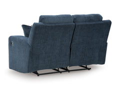 Ink Fabric Reclining Seating, loveseat back view - 25