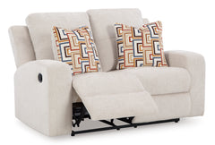 Stone Fabric Reclining Seating, loveseat reclined angle - 7