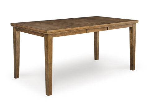 Light Brown Butterfly-Leaf Counter Table with Seating Options