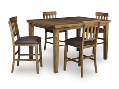 Light Brown / Table + 4 Stools, product view 1; includes table + 4 stools; other furniture and accessories excluded - 13