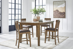 Light Brown / Table + 4 Stools, product view 2; includes table + 4 stools; other furniture and accessories excluded - 14
