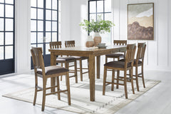Light Brown / Table + 6 Stools, product view 2; includes table + 6 stools; other furniture and accessories excluded - 16