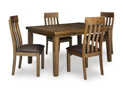 Light Brown / Table + 4 Chairs, product view 1; includes table + 4 chairs; other furniture and accessories excluded - 14