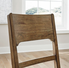 Oatmeal / Light Brown / Set of 2 Dining Chairs, product view 4; included: 2 matching chairs; all other furniture and accessories excluded - 19