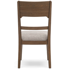 Oatmeal / Light Brown / Set of 2 Dining Chairs, product view 5; included: 2 matching chairs; all other furniture and accessories excluded - 20