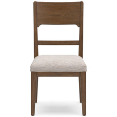 Oatmeal / Light Brown / Set of 2 Dining Chairs, product view 6; included: 2 matching chairs; all other furniture and accessories excluded - 21