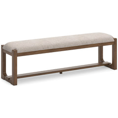 Oatmeal / Light Brown / Dining Bench, product view 2; included: 1 bench; all other furniture and accessories excluded - 25