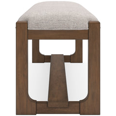 Oatmeal / Light Brown / Dining Bench, product view 6; included: 1 bench; all other furniture and accessories excluded - 29