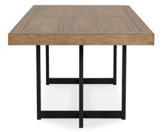 Light Brown / Dining Table Only, side view; one table included; chairs, stools and benches excluded; additional furniture and accessories excluded - 13