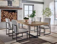 Light Brown / Dining Table Only, additional product view; one table included; chairs, stools and benches excluded; additional furniture and accessories excluded - 3
