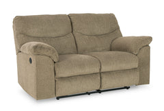 Briar Manual Reclining Seating, loveseat upright angle - 6