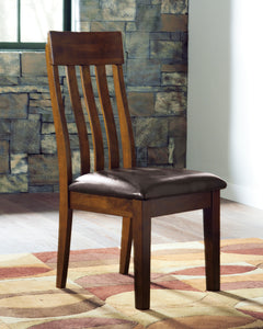 Medium Brown Dining Chairs, room setting; sold as a matching pair; tables, additional chairs and accessories excluded - 5