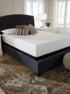 12 Inch — Ultra Plush Memory Foam Mattress, bedroom detail; Queen shown, base and accessories not included - 8