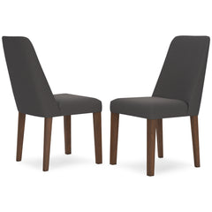 Charcoal/Brown / Set of 2 Chairs, product view 1; included: 2 matching chairs; all other furniture and accessories excluded - 24