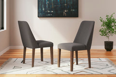 Charcoal/Brown / Set of 2 Chairs, product view 2; included: 2 matching chairs; all other furniture and accessories excluded - 19