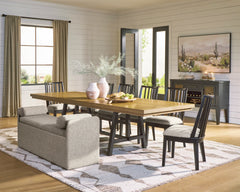 Black/Brown / Dining Table Only, additional product view; one table included; chairs, stools and benches excluded; additional furniture and accessories excluded - 12
