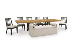 Black/Brown / Dining Table Only, additional product view; one table included; chairs, stools and benches excluded; additional furniture and accessories excluded - 13