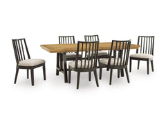 Black/Brown / Dining Table Only, additional product view; one table included; chairs, stools and benches excluded; additional furniture and accessories excluded - 16