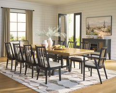 Black/Brown / Dining Table Only, additional product view; one table included; chairs, stools and benches excluded; additional furniture and accessories excluded - 17