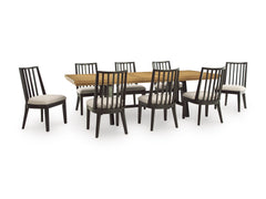 Black/Brown / Dining Table Only, additional product view; one table included; chairs, stools and benches excluded; additional furniture and accessories excluded - 20