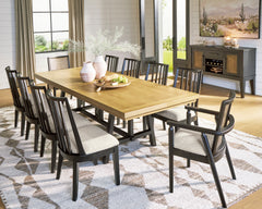 Black/Brown / Dining Table Only, additional product view; one table included; chairs, stools and benches excluded; additional furniture and accessories excluded - 21