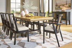 Black/Brown / Dining Table Only, additional product view; one table included; chairs, stools and benches excluded; additional furniture and accessories excluded - 22