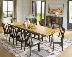 Black/Brown / Dining Table Only, additional product view; one table included; chairs, stools and benches excluded; additional furniture and accessories excluded - 24