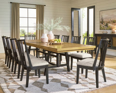 Black/Brown / Dining Table Only, additional product view; one table included; chairs, stools and benches excluded; additional furniture and accessories excluded - 25