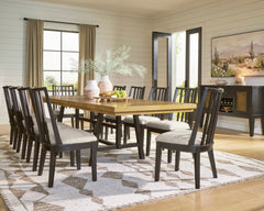 Black/Brown / Dining Table Only, additional product view; one table included; chairs, stools and benches excluded; additional furniture and accessories excluded - 26