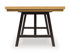 Black/Brown / Dining Table Only, side view; one table included; chairs, stools and benches excluded; additional furniture and accessories excluded - 32