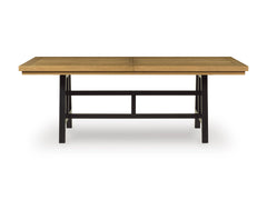 Black/Brown / Dining Table Only, table front without leaves; one table included; chairs, stools and benches excluded; additional furniture and accessories excluded - 35