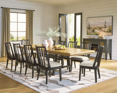 Black/Brown / Dining Table Only, additional product view; one table included; chairs, stools and benches excluded; additional furniture and accessories excluded - 6