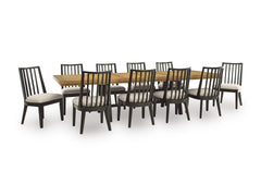 Black/Brown / Dining Table Only, additional product view; one table included; chairs, stools and benches excluded; additional furniture and accessories excluded - 7