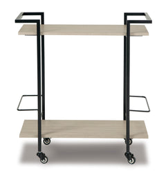 Brown/Black / Bar Cart, product view 3; includes one sideboard; accessories and other furniture excluded - 3