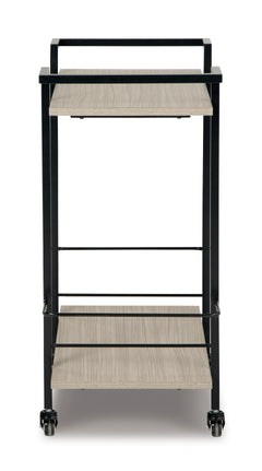 Brown/Black / Bar Cart, product view 4; includes one sideboard; accessories and other furniture excluded - 4