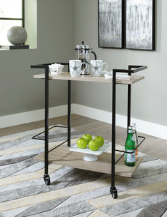 Brown/Black / Bar Cart, product view 5; includes one sideboard; accessories and other furniture excluded - 5