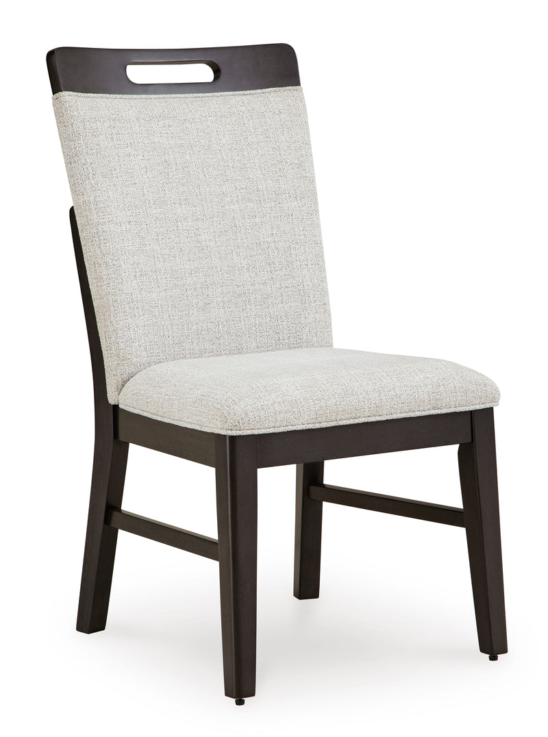 Performance Fabric Dining Chairs with Wood Frames, Set of 2