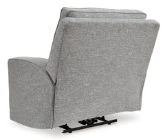 Pewter Power Reclining Seating, power recliner chair back view - 13