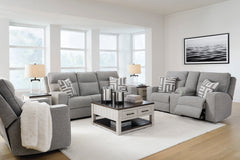 Pewter Power Reclining Seating, three-piece seating; tables and decor excluded - 18