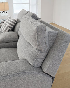 Pewter Power Reclining Seating, adjustable headrest detail - 19