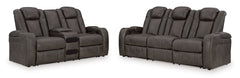 Shadow Power Reclining Seating, sofa and console loveseat set - 16