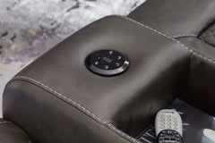 Shadow Power Reclining Seating, loveseat audio controls detail - 19