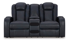 Sapphire Power Reclining Seating, console loveseat front view - 30