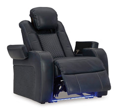Sapphire Power Reclining Seating, power recliner chair reclined angle with blue lighting - 33