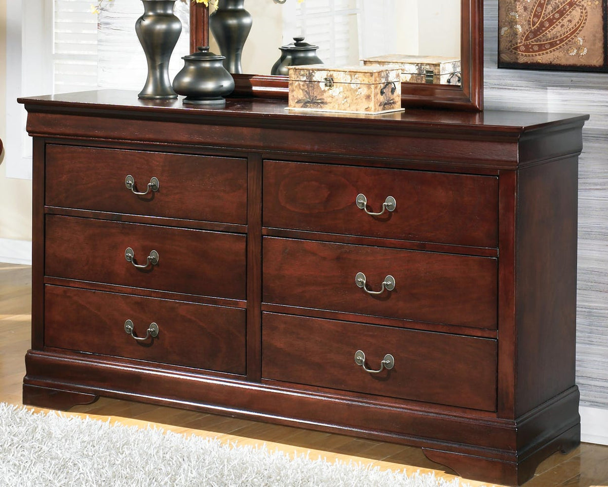 Reddish Brown / Dresser, product view; view 1; shown pieces are reference views; only the selected configuration is included; dresser only; mirror and accessories excluded