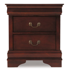 Reddish Brown / Nightstand, front view; view 16; shown pieces are reference views; only the selected configuration is included - 16