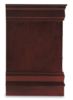 Reddish Brown / Nightstand, side view; view 17; shown pieces are reference views; only the selected configuration is included - 17